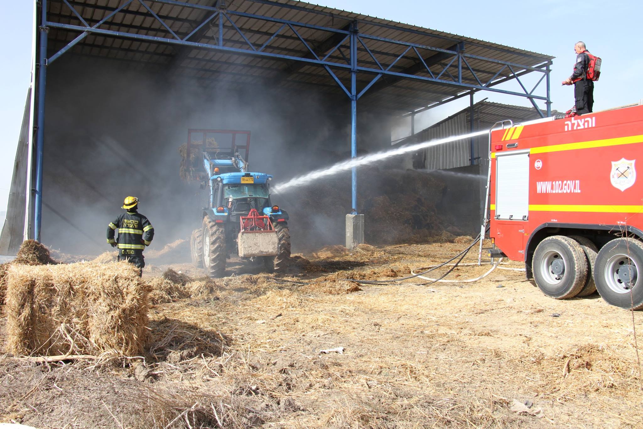 Fire at Kfar Silver
