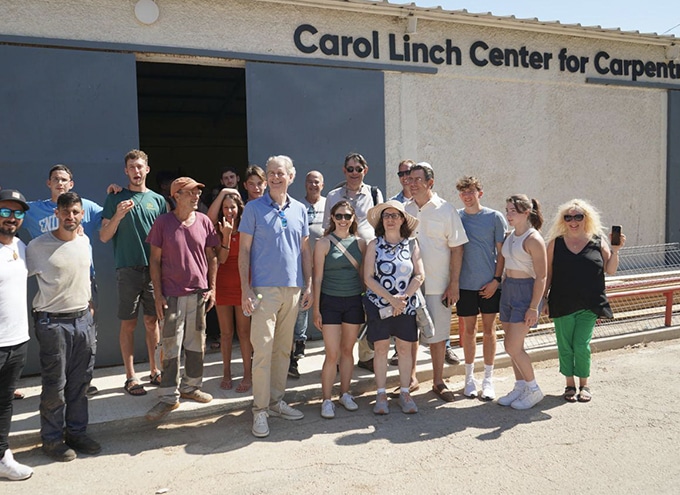 Carol Linch Carpentry and Welding Center Dedication at Kfar Silver, Israel