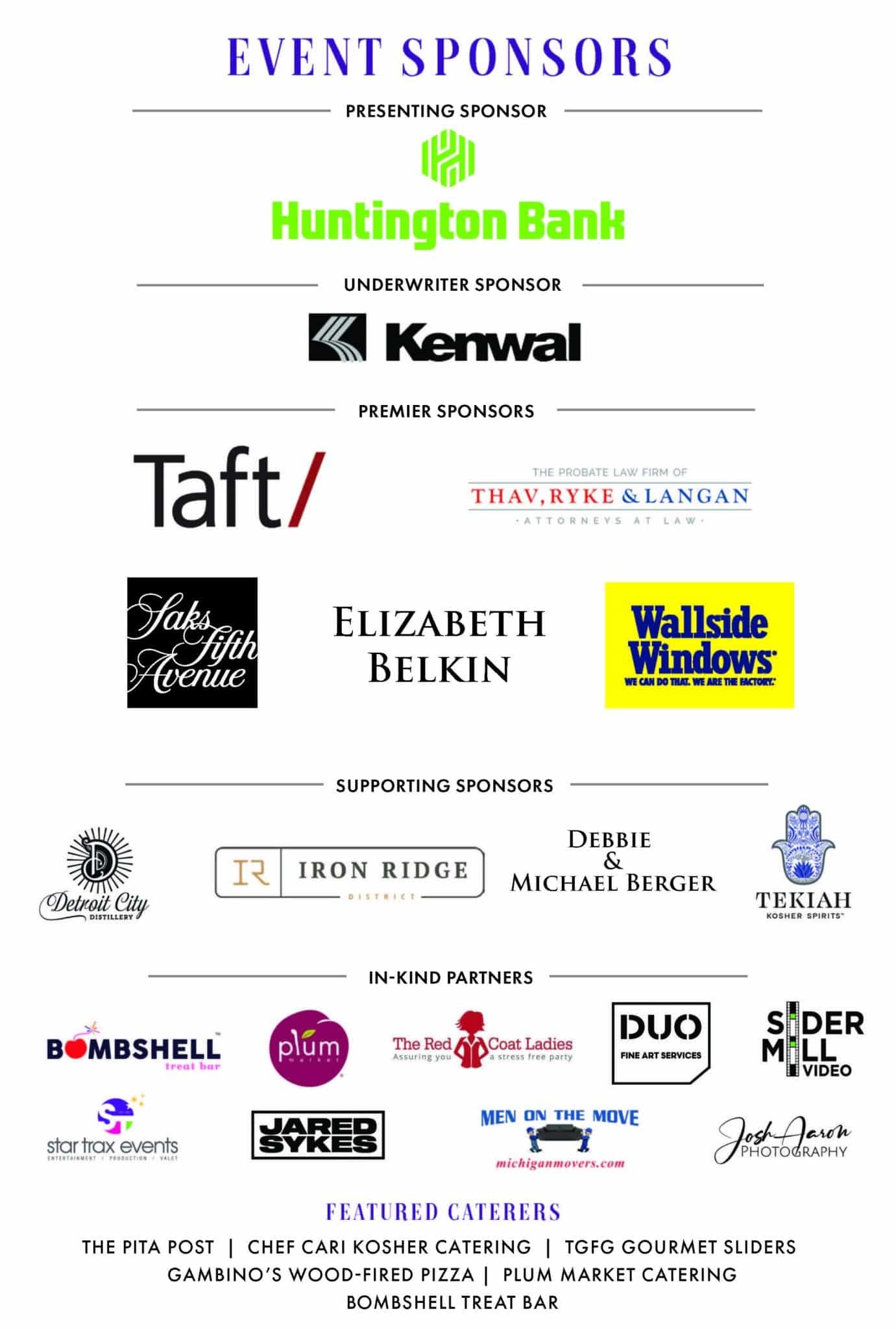 Event Sponsors